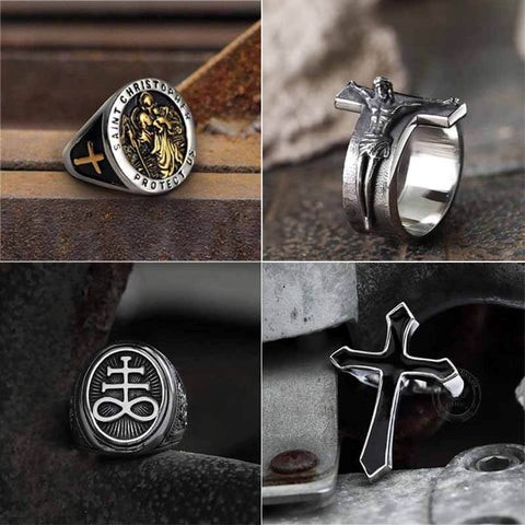 other cross rings-Gthic.com