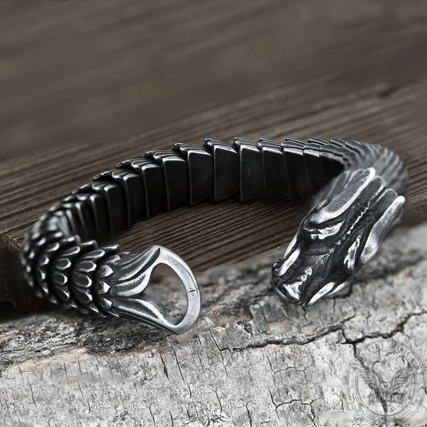 DRAGON SCALE STAINLESS STEEL BRACELET - Gthic.com