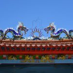 dragon symbols on building