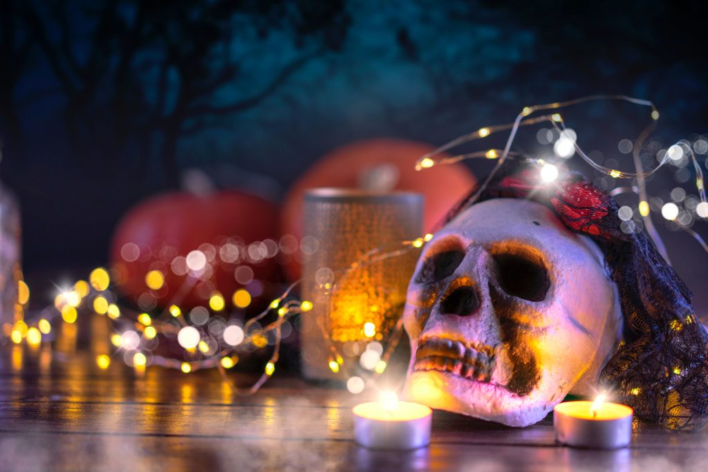 skulls and candles