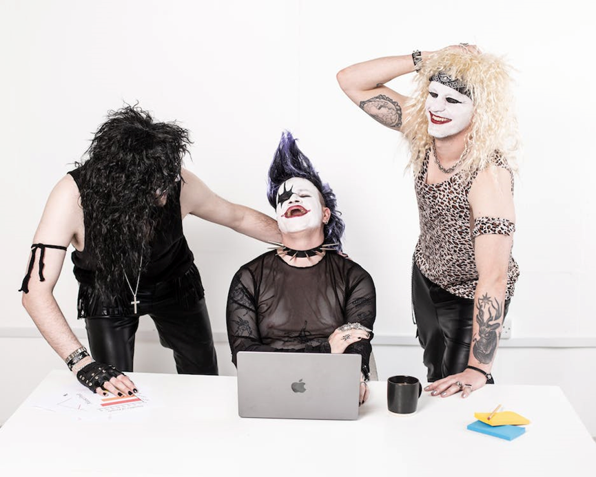 A group of men in Gothic makeup - Gthic.com