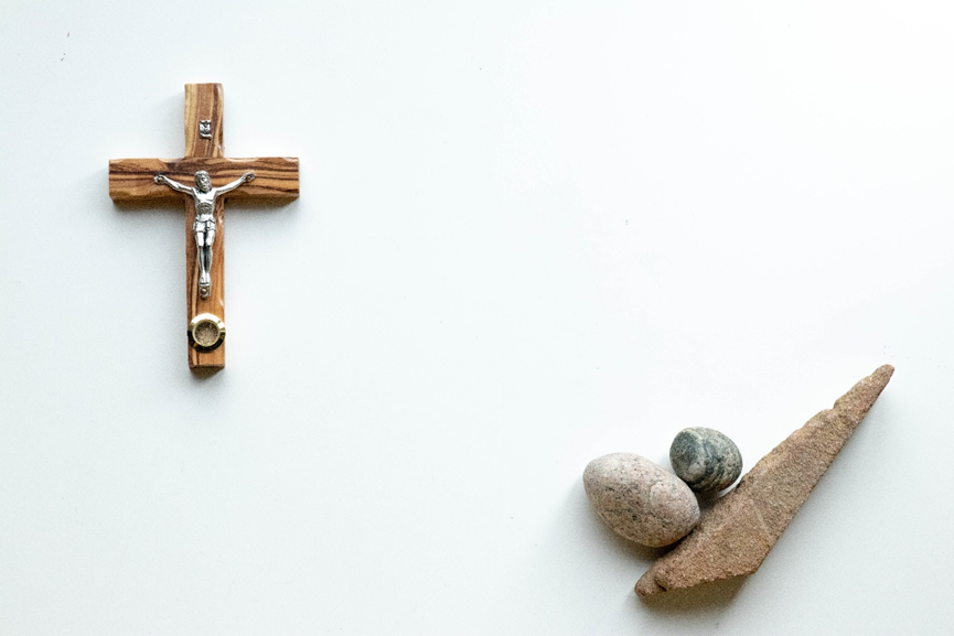 Jesus crucified on a cross 