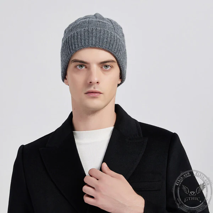 MEN’S WOOL KNITTED BEANIE HATS - Gthic.com
