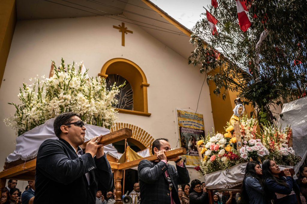 cross with funeral