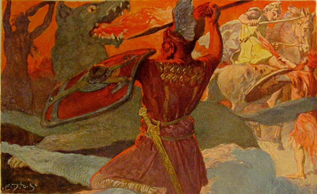 Fenrir wolf norse mythology-Gthic.com