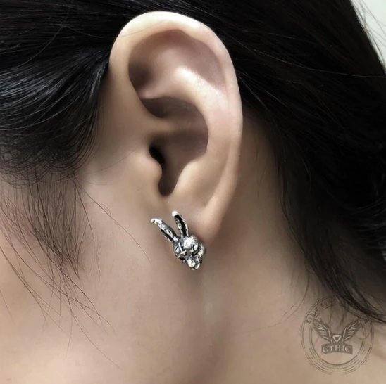 Inverted Cross Stud Earrings-Gthic.com