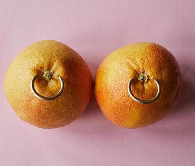 Nipple piercing hurts