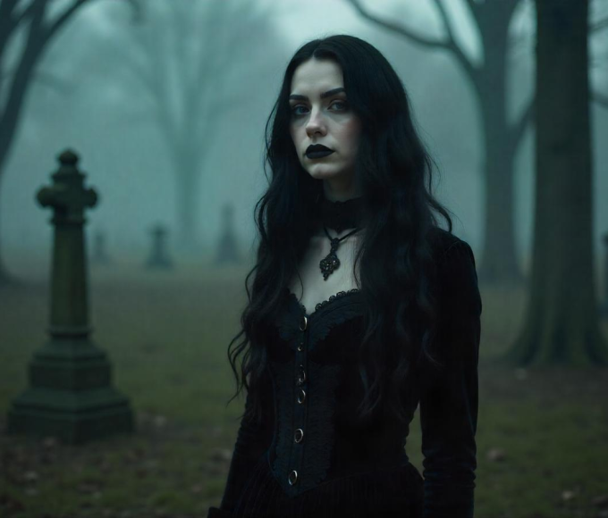 trad goth girl